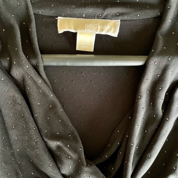 Michael Kors black long sleeve shirt with 3D dots size XS - Picture 3 of 3